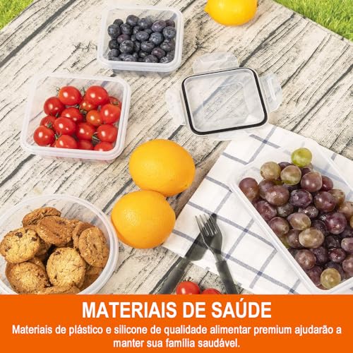 ANTUVI 42 Peças Potes Recipientes Herméticos de Alimentos, Organização, Livre de BPA