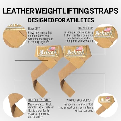Schiek Sports 1000LLS Leather Straps