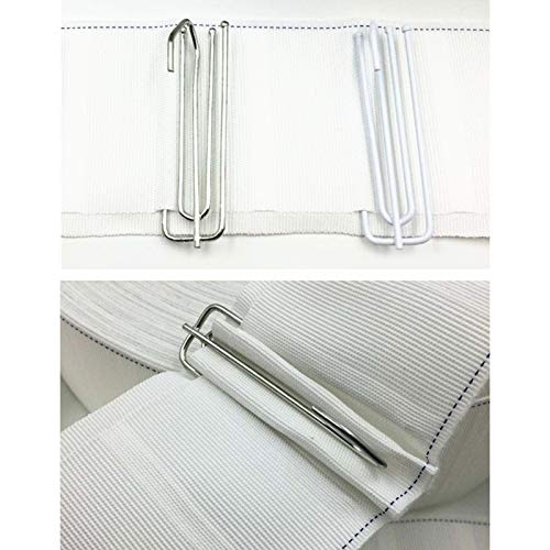 Aoliandatong 40 Pack Metal Curtain Hooks - Pinch & Pencil Pleat Hooks, Heavy Duty Zinc - Image 2