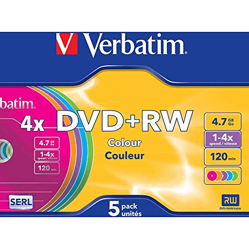 Pack De 5 Dvd+rw 4 7 Go 4x Verbatim - vue 3