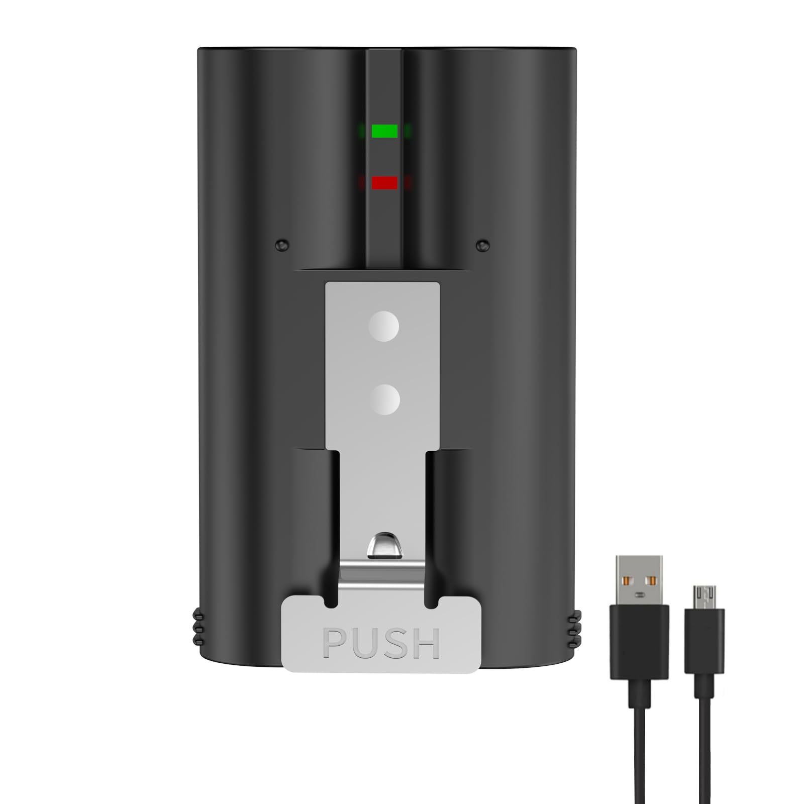 Improved Rechargeable V4 Battery, JUBOTY 2 Packs 6040 mAh Replacement Compatible with Ring Video Doorbell 2/3/3plus/4 Camera/Stick Up Camera/Peephole Camera/Spotlight Camera (2, V4, Black)