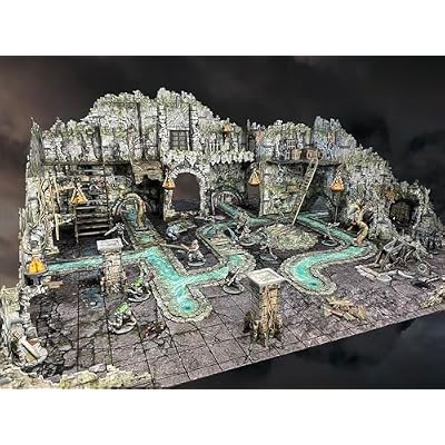 Battle Systems Fantasy Dungeon Terrain Ravenskeep Sewers Terrain Immersive Scenery for D&D DND Maladum Pathfinder RPGs Full Color Heavy Duty Cardstock Printed Both Sides