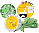 Jemako Profituch hat höhe Aufnahmekapazität von festen sowie von flüssigen Verunreinigungen, reinigt selbst hartnäckige Verschmutzungen, löst gründlich Fett und Nikotin