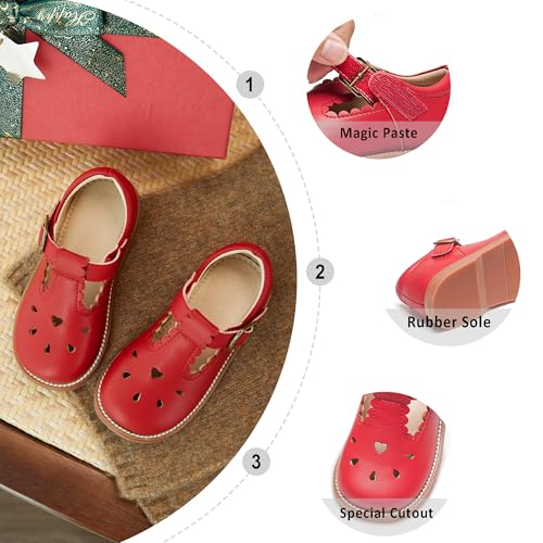 Image of Otter MOMO Toddler /Little Girls Mary Jane Slip-on School Uniform Party Dress Shoes