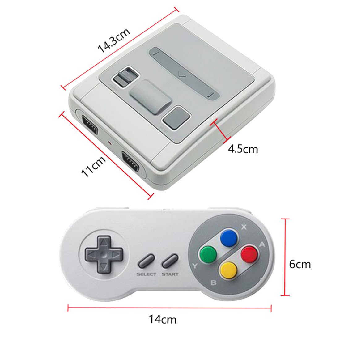 bergxperten Manette rétro SNES USB – Gamepad classique – Ergonomique, durable, idéale pour enfants, amis et soirées rétro gaming