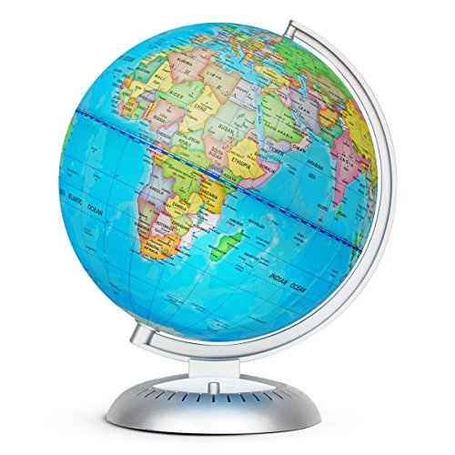 Little Experimenter 8” Illuminated Globes for Kids - Light...
