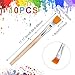 Ymapinc 10Pcs Small Paint Brushes for Craft Painting, Half Inch Mini Flat Paint Brush for Kids Art Crafts Water Color Oil Acrylic