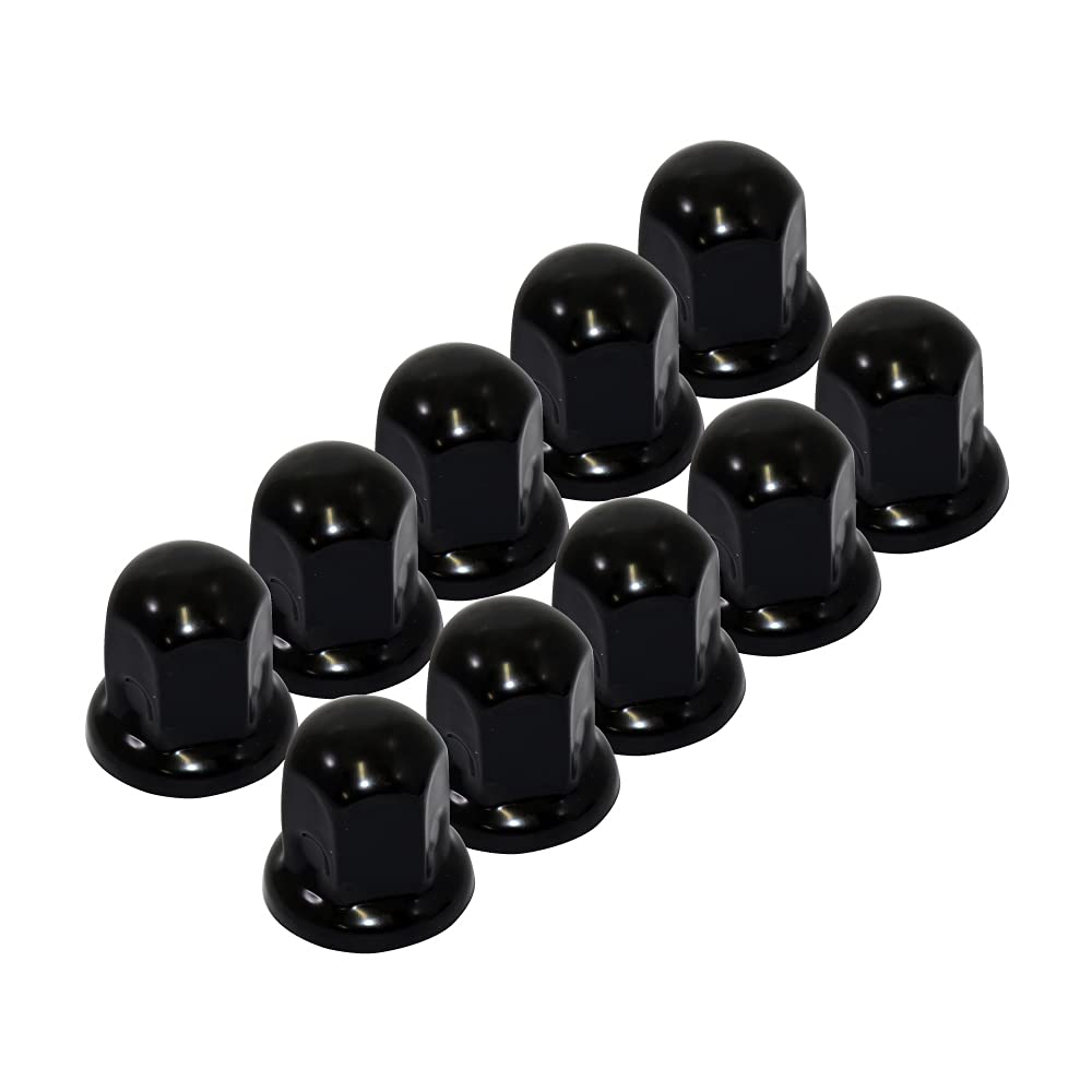 Amazon | ISO33mm スチール製 ナットキャップ50mm フロント リア兼用 ブラック デコキャップ 10個セット | ナット |  車＆バイク
