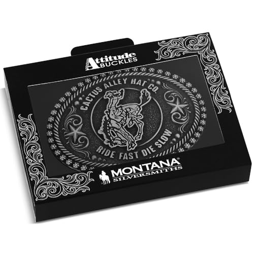 Image of Montana Silversmiths Officially Licensed Cactus Alley Hat Co. Western Lifestyle Belt Buckle