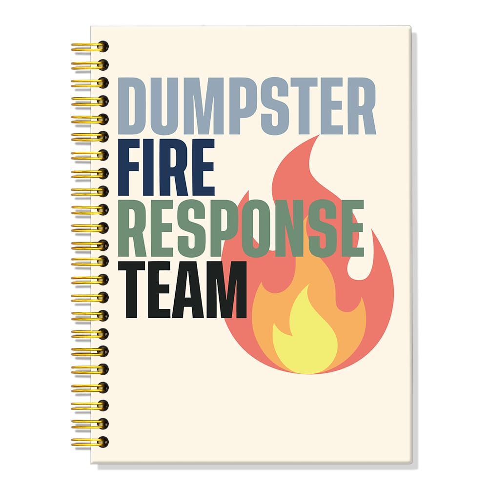 Carnet à spirale Dumpster Fire Response Team de 160 pages lignées à couverture rigide - 7