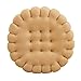 50 cm de galletas redondas suaves espesar asiento cojín respaldo corto felpa piso Bay ventana pad para el hogar, oficina, cocina, tatami asiento Mat (beige)