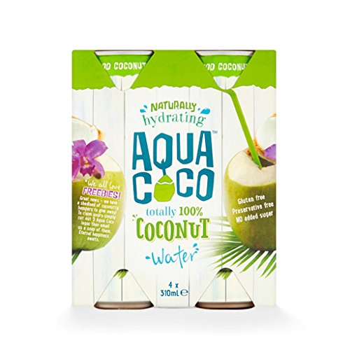 Aqua coco Coconut Water Can 310ml x 4