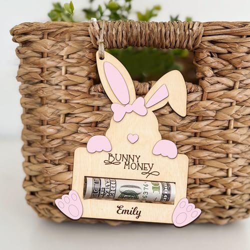 Easter Money Holder, Easter Basket Stuffers With 3 Free Bunny Tags, Easter Gifts for Teens, Easter Gifts for Adults, Money Holder for Gift, Easter Bunny Money Gift (Style 5)4