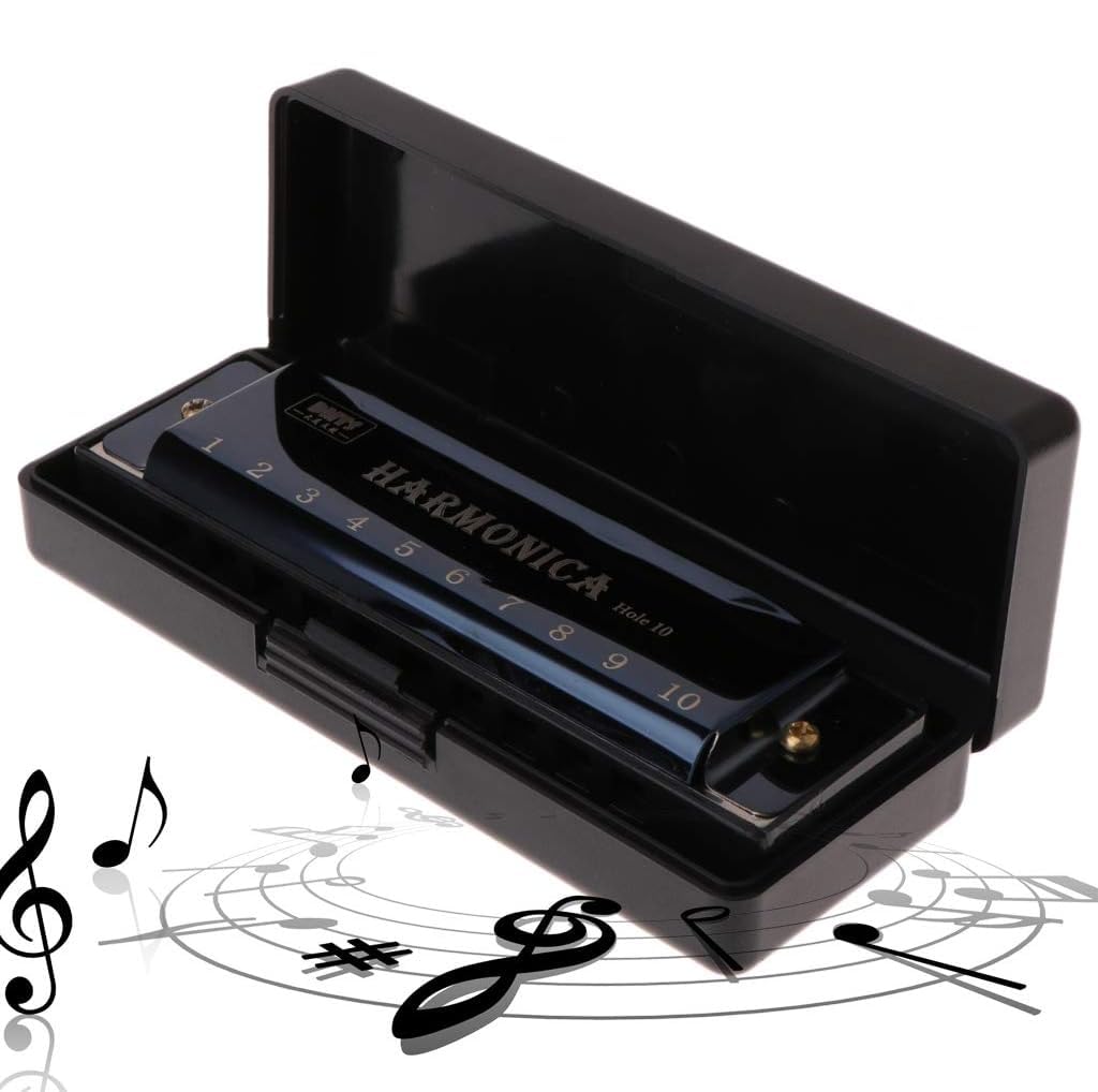 Calyrex Harmonica for Musical Instrument for Beginners with 10 Hole Diatonic Mouth Organ Set with Storage Box Music Boxes-image-13