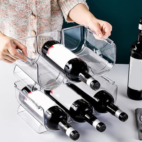 Soporte para botellas de vino plástico 3 rejillas miniatura 6