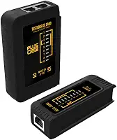 PlusCable Testador de cabo de rede LT-100BK Preto RJ45 e RJ11