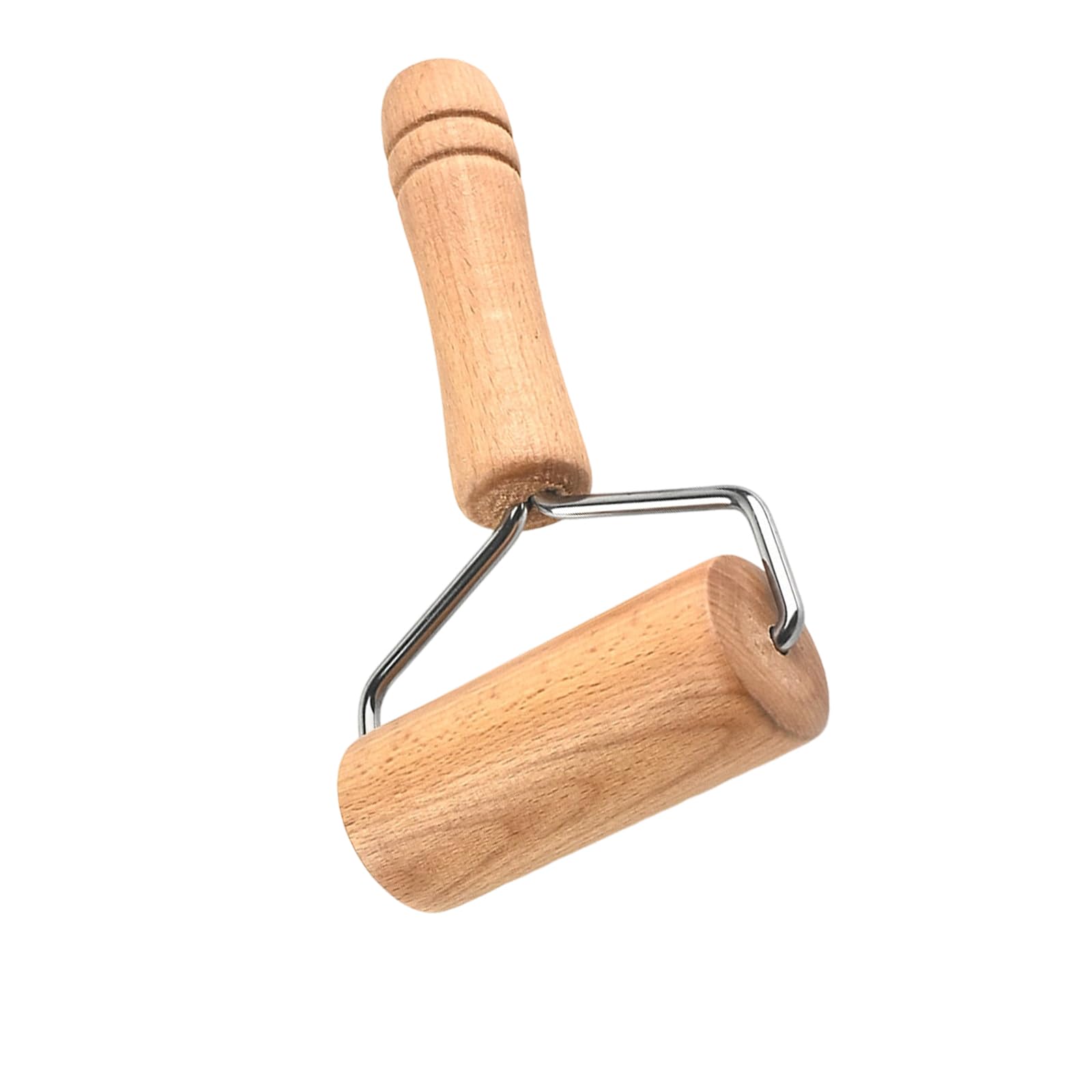 Nucelit Ergonomic Wooden Rolling Pin for Baking Enthusiasts Beechwood Pastries Roller Dough Flattener Practical Kitchen Tool Nonstick Wooden Dough Roller