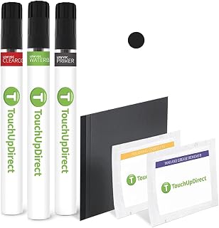 TouchUpDirect UH Tuxedo Black Compatible with Ford Exact Match Touch Up Paint Brush - Platinum Kit