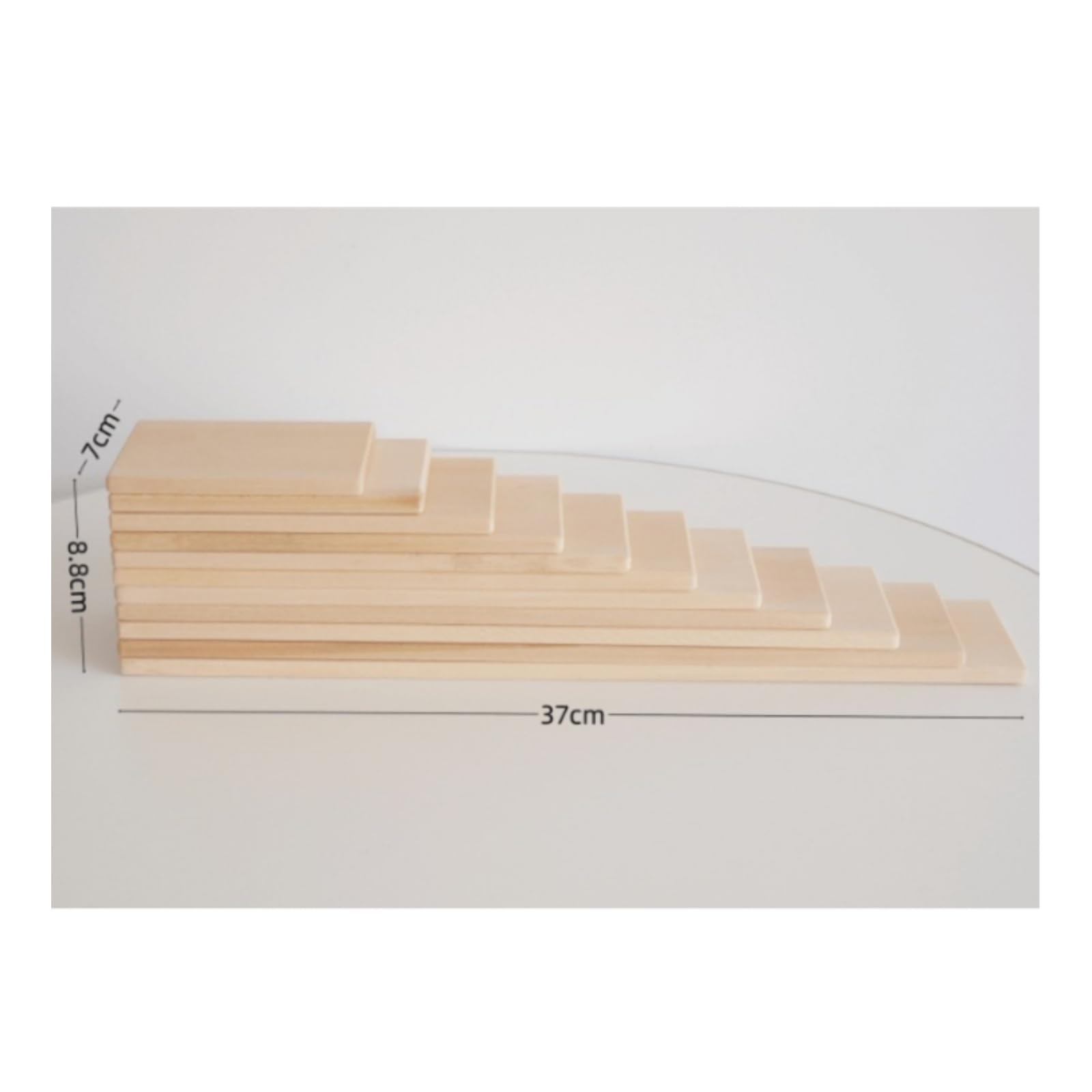Gioco di Impilamento in Legno Sicuro Sviluppo Motorio, Educativo, Giocattolo, per Asilo, Scuola Infanzia, Neonati, Legno Naturale