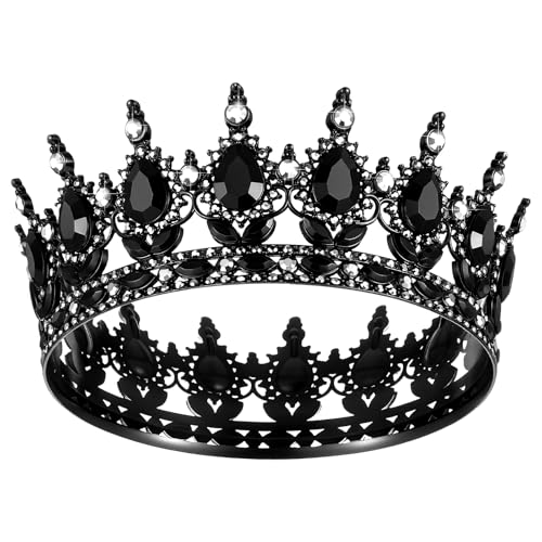 Grevosea Prinzessin Tiara Krone Damen Kristall Tiara für Mädchen Kristall Krone Damen Vintage Tiaras Frauen Glitzernde Braut Diadem Haarschmuck Strass Prinzessin Kopfschmuck für Prom Geburtstage