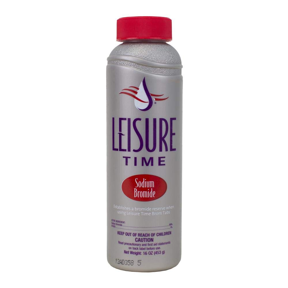LEISURE TIME BE1 Sodium Bromide Spa Care Bromine Reserve for Spas and Hot Tubs, 16 Ounces