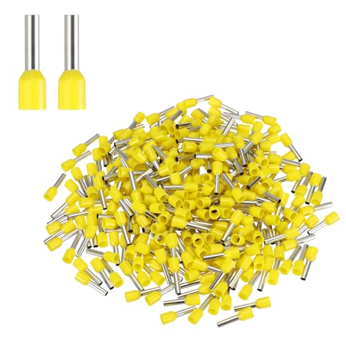 Embout AWG12 pour système de contrôle industriel et câblage de réseau électrique jaune
