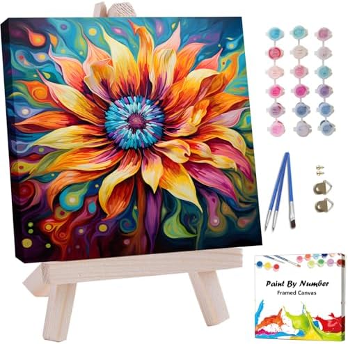 Amazon.com: Artunion Framed Paint by Numbers Kit for Adults Beginners ...