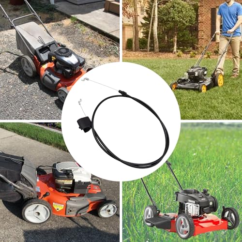 YGQ 440934 Gaszug Gashebel Bowdenzug 52 Zoll 132cm Zonensteuerkabel Kompatibel mit Craftsman Engine Poulan Weed Eater Husqvarna Jonsered Dixon Rasenmäher 532440934