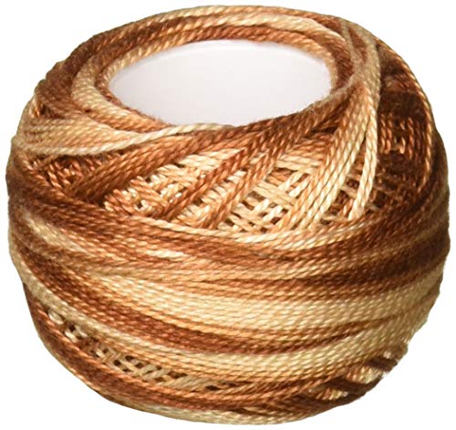 Hilo DMC Pearl Cotton Ball Tamaño 8 87yd Tonos Marrón miniatura 1