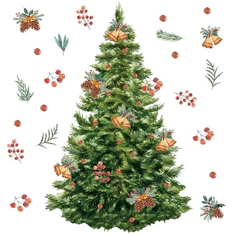 TOARTi Colourful Christmas Wall Stickers Cover