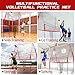 Sturdy and Easy to Set up Volleyball Training Equipment Net,Update Freely Height Adjustable Volleyball Net for Backyard,Portable 11x8FT Net to Improve Spike Service Skill for Indoor and Outdoor
