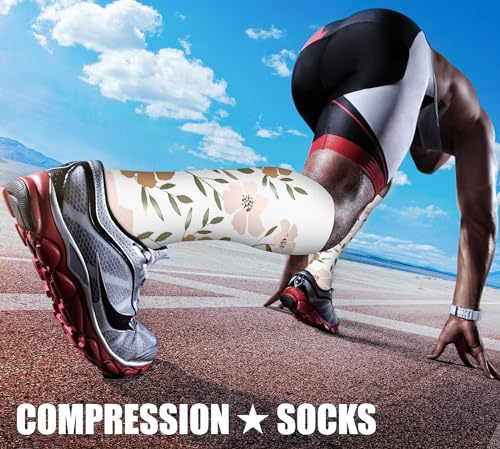 Image of Compression Socks (7 Pairs), 15-20 mmhg is BEST Graduated Athletic & Medical for Men & Women, Running, Flight, Travel, Nurses, Pregnant - Boost Performance, Blood Circulation