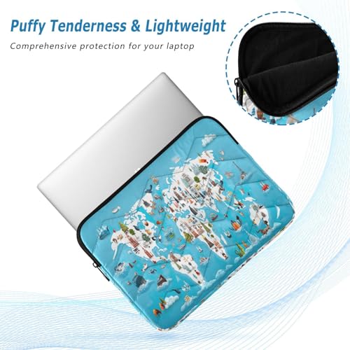Funda para portátil 13-14 pulgadas con diseño animal miniatura 5