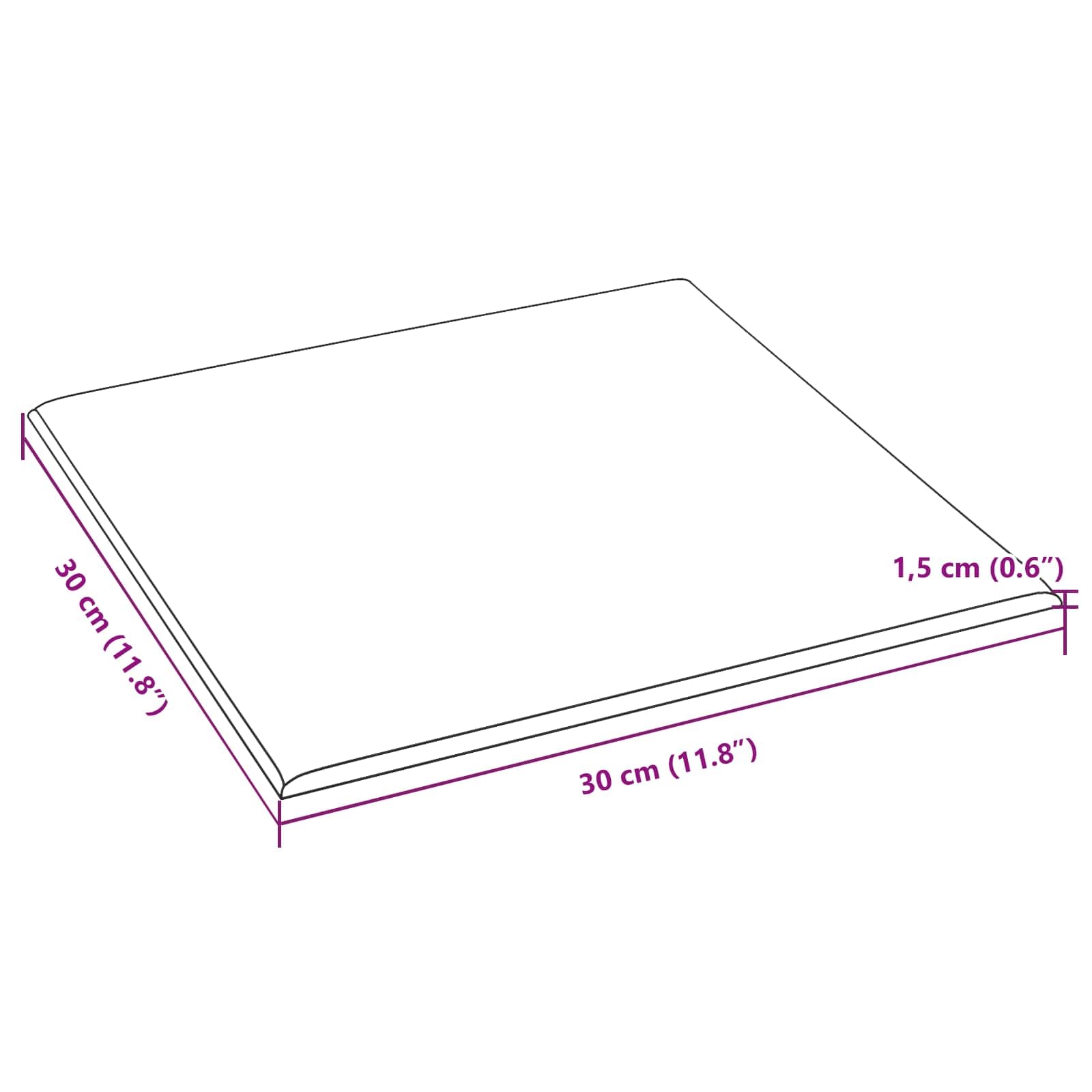 Juego de 12 cabezales de pared de 30 x 30 cm, tejido capuchino, revestimiento de pared para dormitorio, pared interior, renovación, moderno, montaje