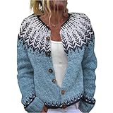 Coupe ample et flatteuse pour toutes les silhouettes : La coupe ample et classique de ce cardigan met en valeur toutes les morphologies. Portez-le seul ou en sous-couche pour créer facilement un look de Noël à la fois décontracté et élégant.