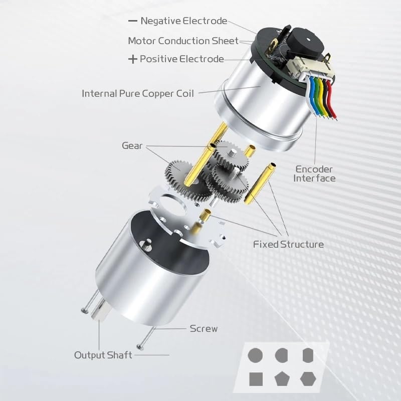 Motor de corriente continua JGB37-520 para proyectos de automatización 6