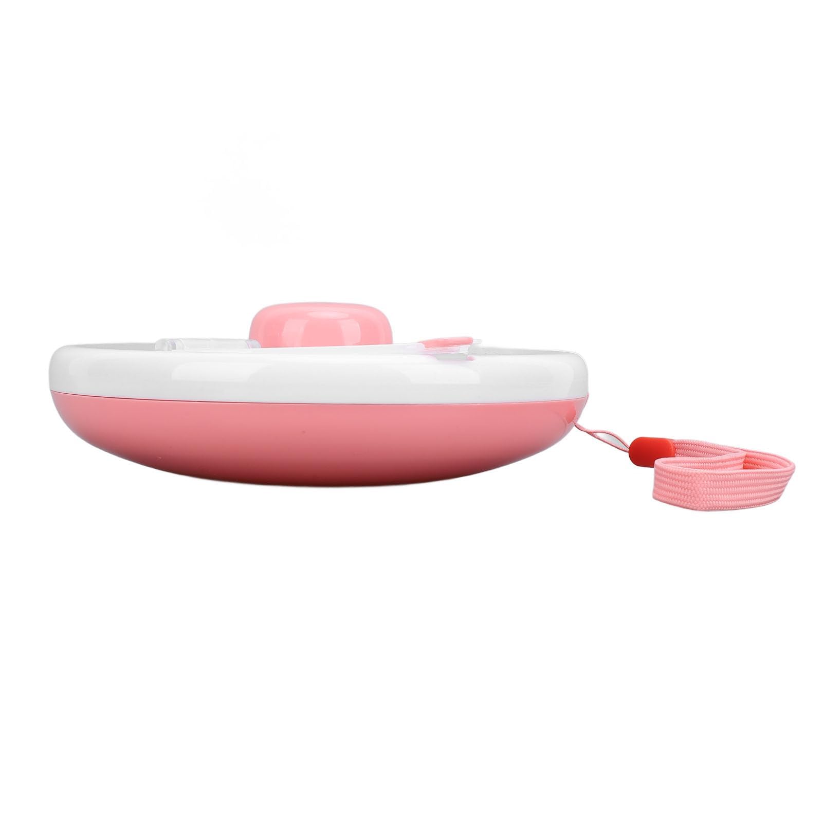 Contenitore per snack girevole per bambini, sigillo per frutta portatile sigillato a 5 scomparti con vassoio per snack con cinturino da mano per viaggi per adulti Viaggio a casa per bambini(Rosa)
