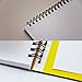 Maruman MNEMOSYNE Notebook 8.66 x 11.69 Inches (Horizontal A4), 5mm-squared, 70 Sheets (N180A), black
