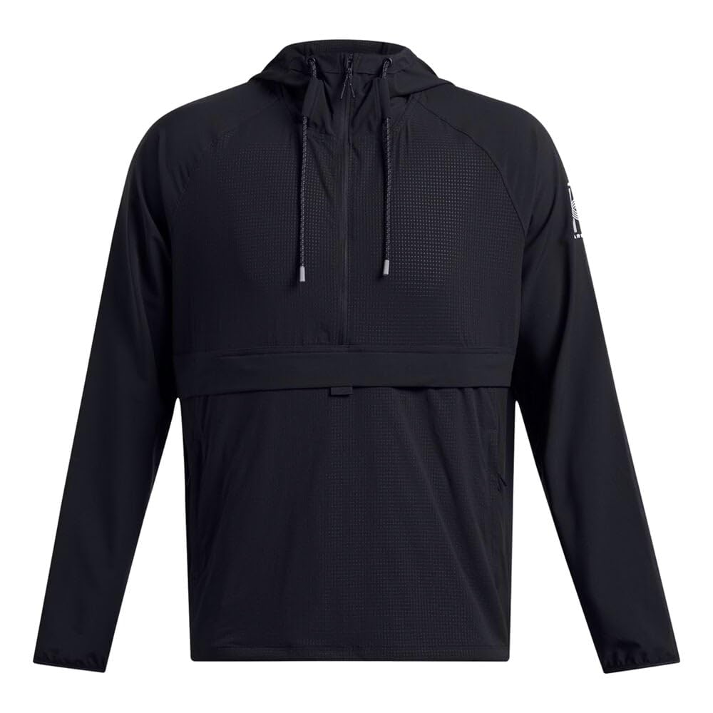 Under Armour Męska kurtka do biegania Anywhere Anorak kurtka do biegania czarna - czarna S