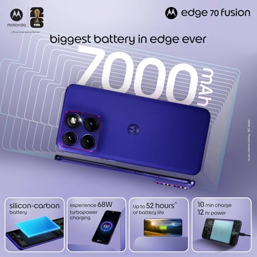 Image of Motorola Edge 70 Fusion (Pantone Orient Blue, 128 GB) (8 GB RAM)
