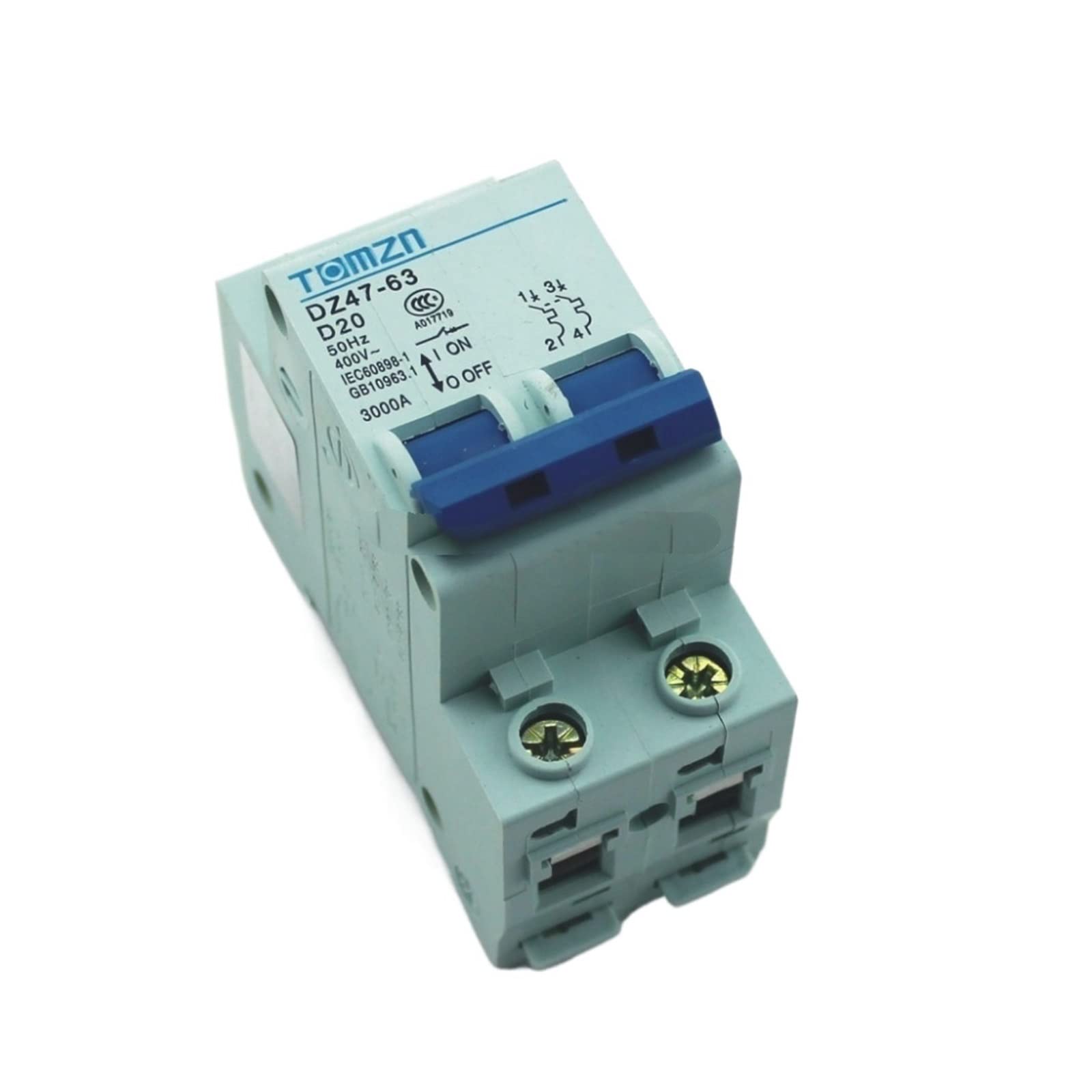 YFHGULBTK 2P 20A D Type 240V/415V 50HZ/60HZ Circuit Breaker MCB Safety