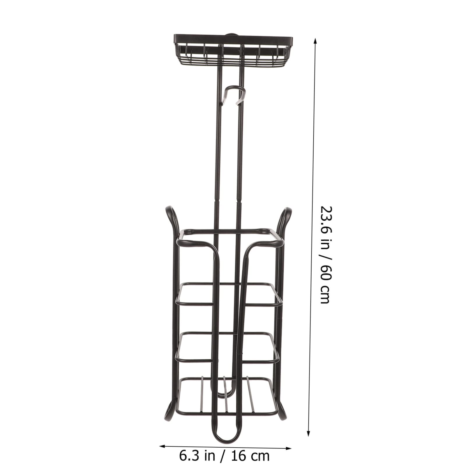 Soporte Vertical De Papel Higiénico De Estante De Almacenamiento Chic y Elegante para Baños Accesorio Práctico Sin Necesidad De Perforar
