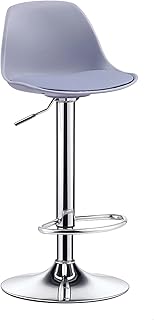 Bar Stool Bar Stool Swivel Stools Stools Swivel Height Adjustable Counter Chair Backrest Plating Footrest Adjustment Handle Gas Rod Liftable Bar for Kitchen Office Cafe Barbershop E