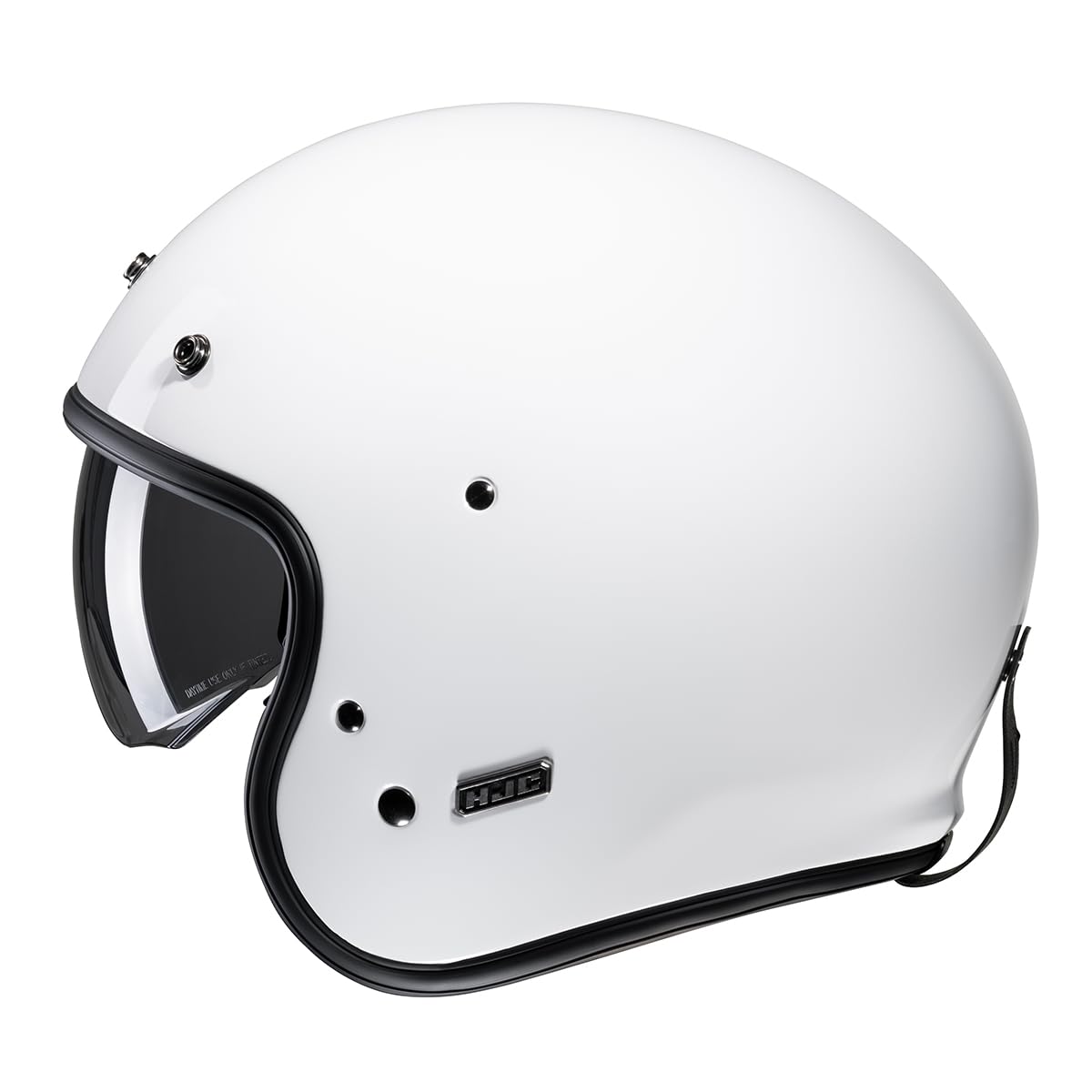 HJC V31 Solid Retro Jet kask (biały, XL (60/61))