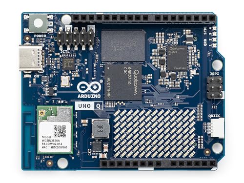 Image of Arduino UNO Q [ABX00162] - Hybrid Board, Qualcomm Dragonwing QRB2210 microprocessor (MPU) & STM32U585 Microcontroller(MCU), AI Vision, Voice, IoT, Robotics, Linux Debian OS, Wi-Fi 5, USB-C