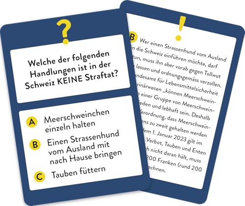 Wer hätte das gedacht?! Das Unnützes-Wissen-Quiz Schweiz: Quiz-Spiel mit 50 spannenden und kuriosen Fragen und Antworten (Regionales unnützes Wissen)