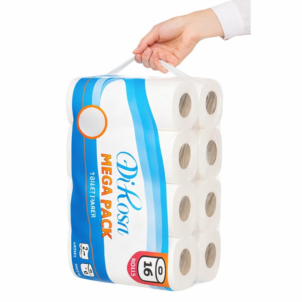 Vella Toilettenpapier 2-lagig 64 Rollen 9600 Blatt weich saugstark XXL