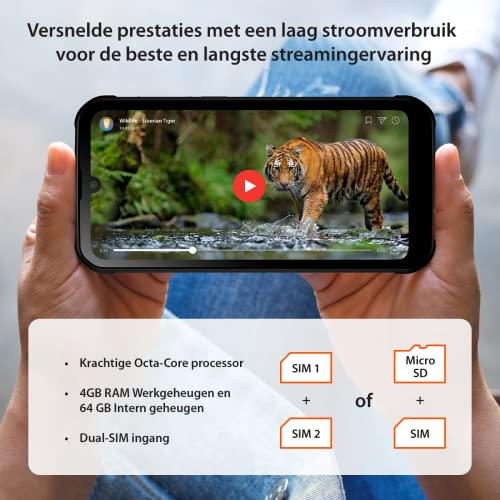 Gigaset GX290 Plus Outdoor Smartphone - wasserdicht IP68, Military Standard 810G - Display Corning...