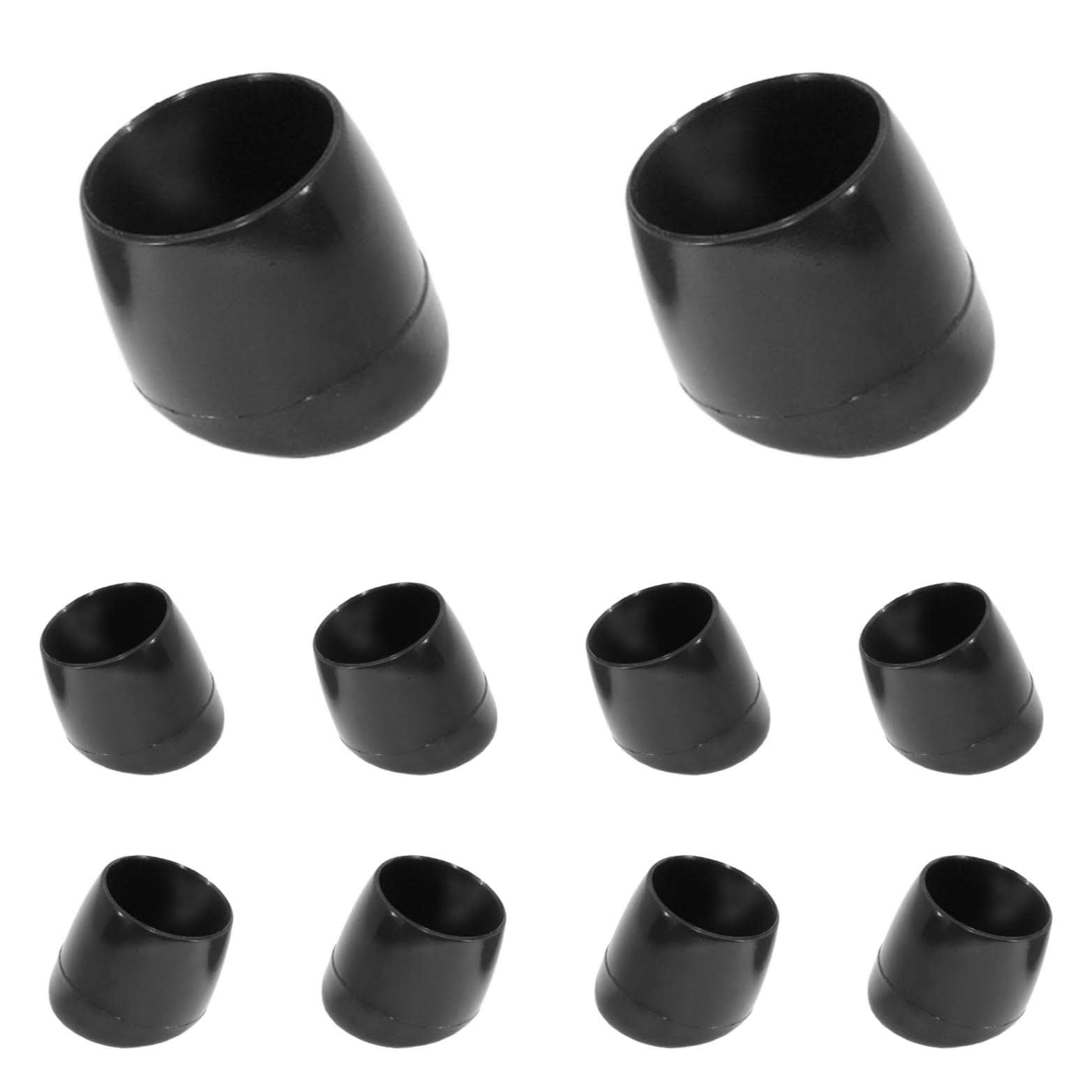 25mm Ferrule End Caps, For 25 Degree Angled Furniture Chair Legs (Pack of 36) - See Second Photo for Ordering Guide, Replacement Feet for School Chairs - by Keay Vital Parts