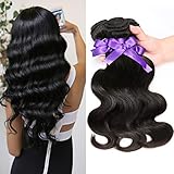 Queen By Ali 100% Virgin Human Hair Unprocessed Brazilian Bundle Hair Weave Natural Body Wave 6A (8'+10'+10')
